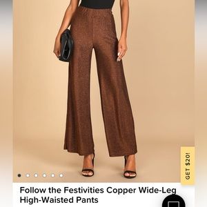 Lulus cooper shine flare pant